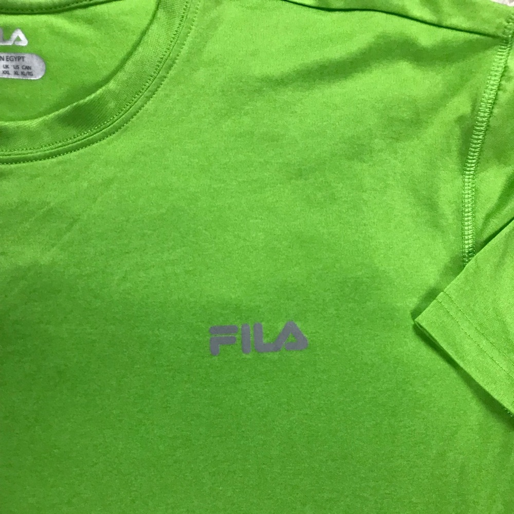 Men’s lightweight Green Fila T-Shirt Size XL EUC - Picture 4 of 5